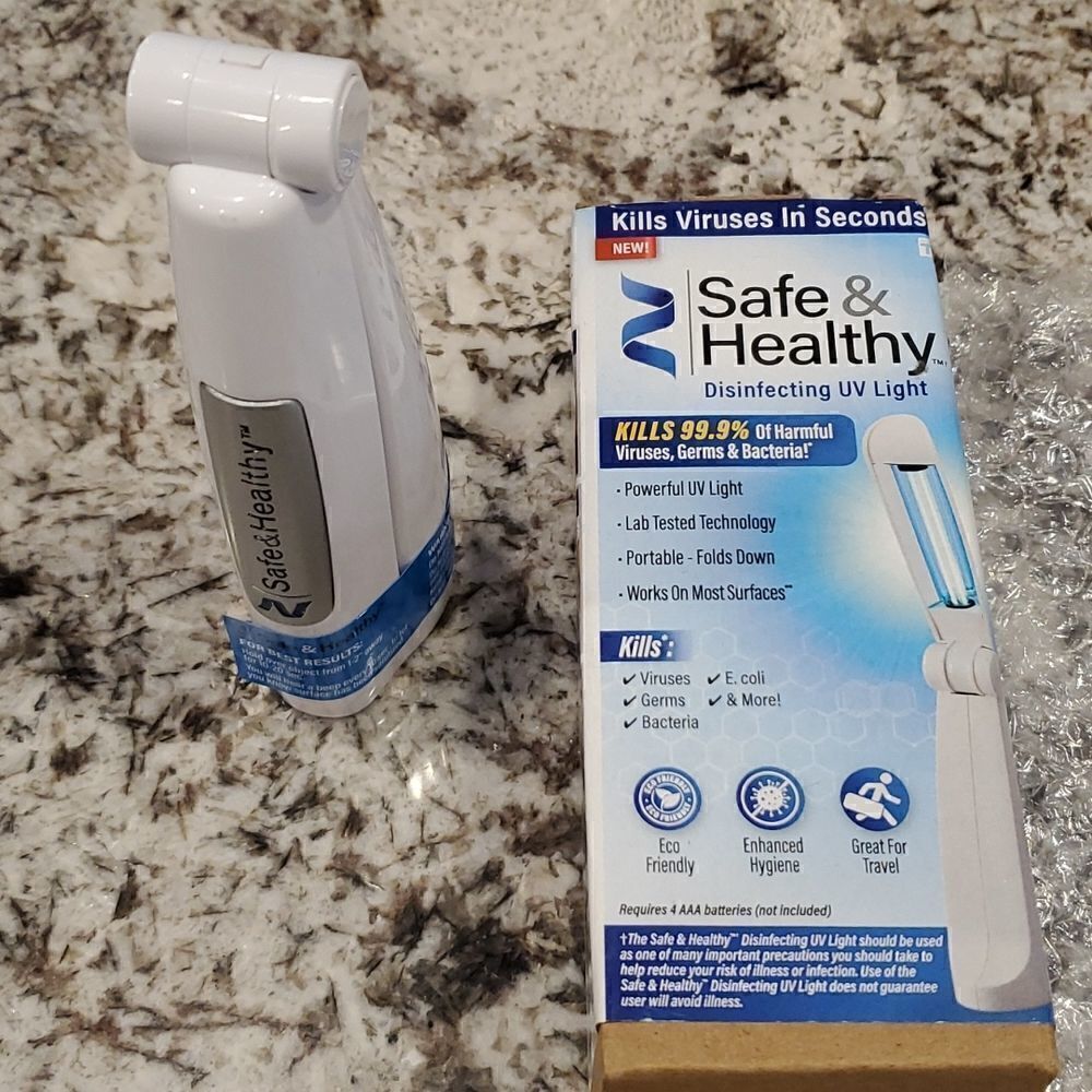 Disinfecting UV Light portable kills viruses, germs, bacteria, e.coli and more